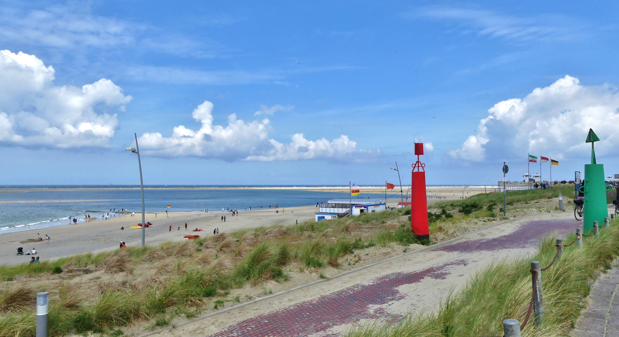 Borkum Nach den gestrigen Sturmböen und heftigem Regen war es heute