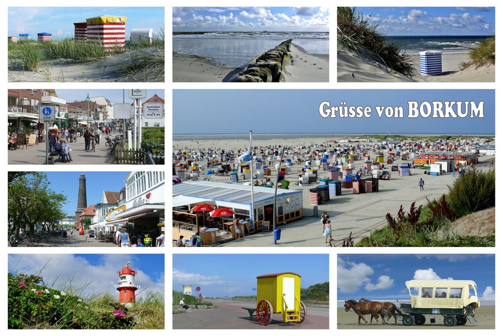 Borkum-Postkarte