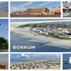 Borkum - Postkartencollage