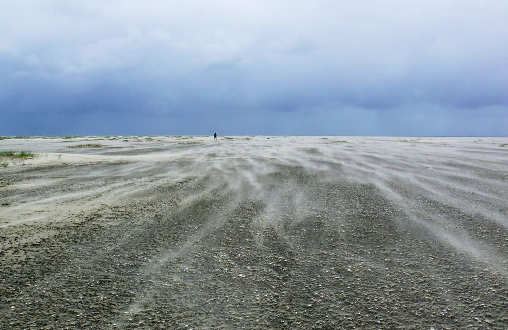 Borkum  -  "Sandstrahlen" mal anders