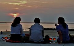 Borkum - So kann man den Sonnenuntergang auch erleben