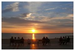 Borkum - Sonnenuntergänge, von der Promenade aus erlebt, haben ihren besonderen Reiz