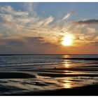 Borkum - Sonnenuntergang am Nordstrand