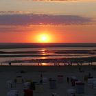 Borkum - Sonnenuntergang am Nordstrand