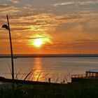 Borkum - Sonnenuntergang am Nordstrand