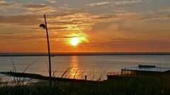 Borkum - Sonnenuntergang am Nordstrand