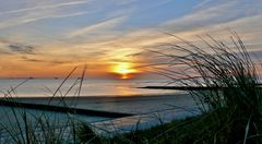 Borkum - Sonnenuntergang am späten Nachmittag