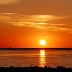 Borkum  -  Sonnenuntergang gestern Abend