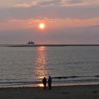 Borkum - Sonnenuntergang heute Abend