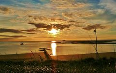 Borkum - Sonnenuntergang heute 