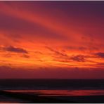 Borkum / Sonnenuntergang von heute