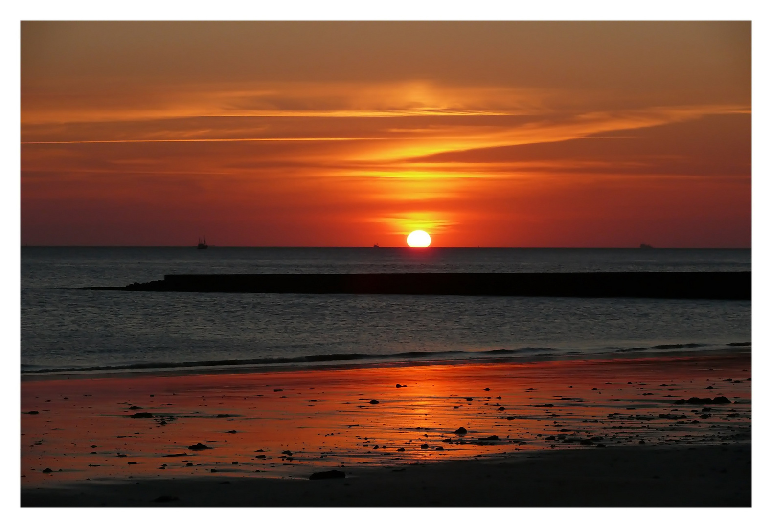 Borkum - Stimmungsvoller Sonnenuntergang