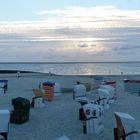 Borkum, Strandpromenade, Sonnenuntergang