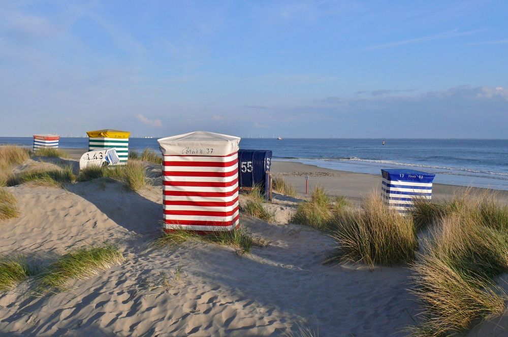 Borkum - Strandzelte am Südstrand