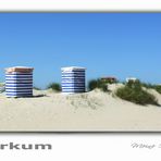 Borkum - Strandzelte in den Dünen