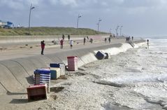 Borkum  -  Sturm über der Insel