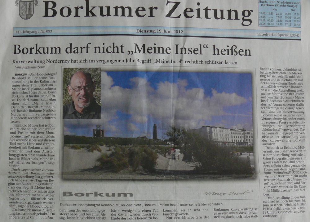 Borkum - Titelstory "Borkum - Meine Insel" - 19. Juni 2012