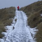 Borkum - Verschneiter Dünenweg...