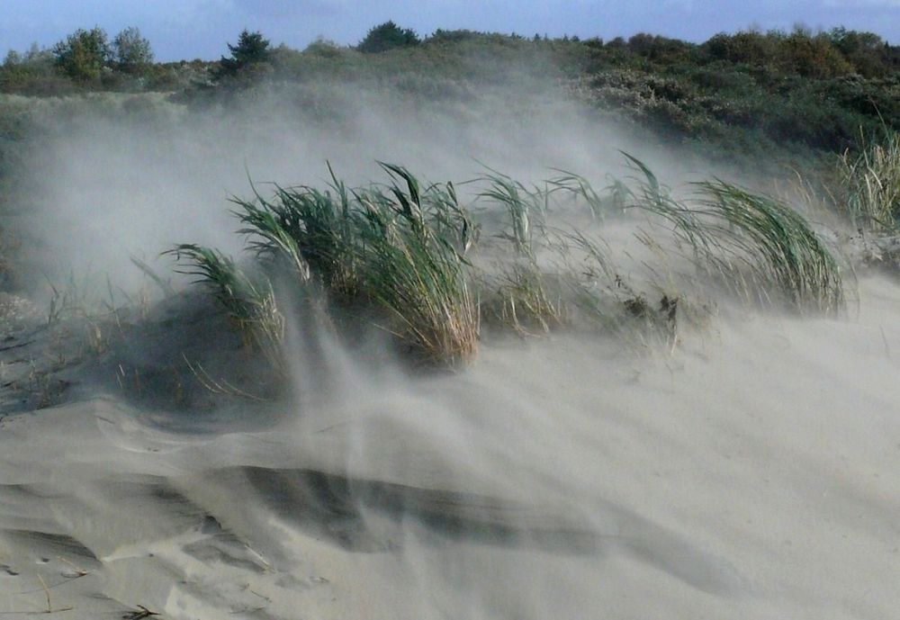 Borkum  -  Wenn der Sturm kräftig bläst ...