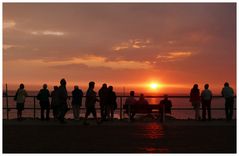 Borkum - Wenn sich die Sonne abends so schön verabschiedet ...