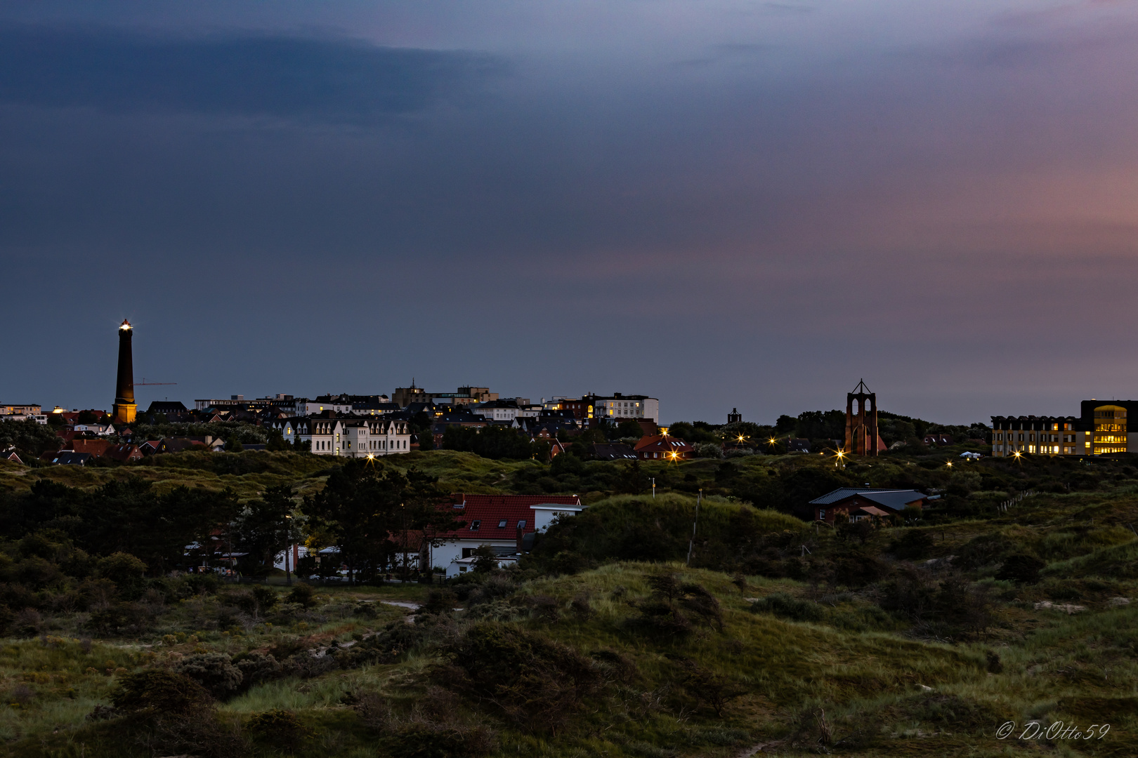 Borkum zur Blauen Stunde 