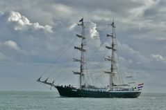 Borkum - Zweimaster "Mercedes" vor Borkum