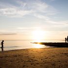 Borkum.beach.silhouettes.