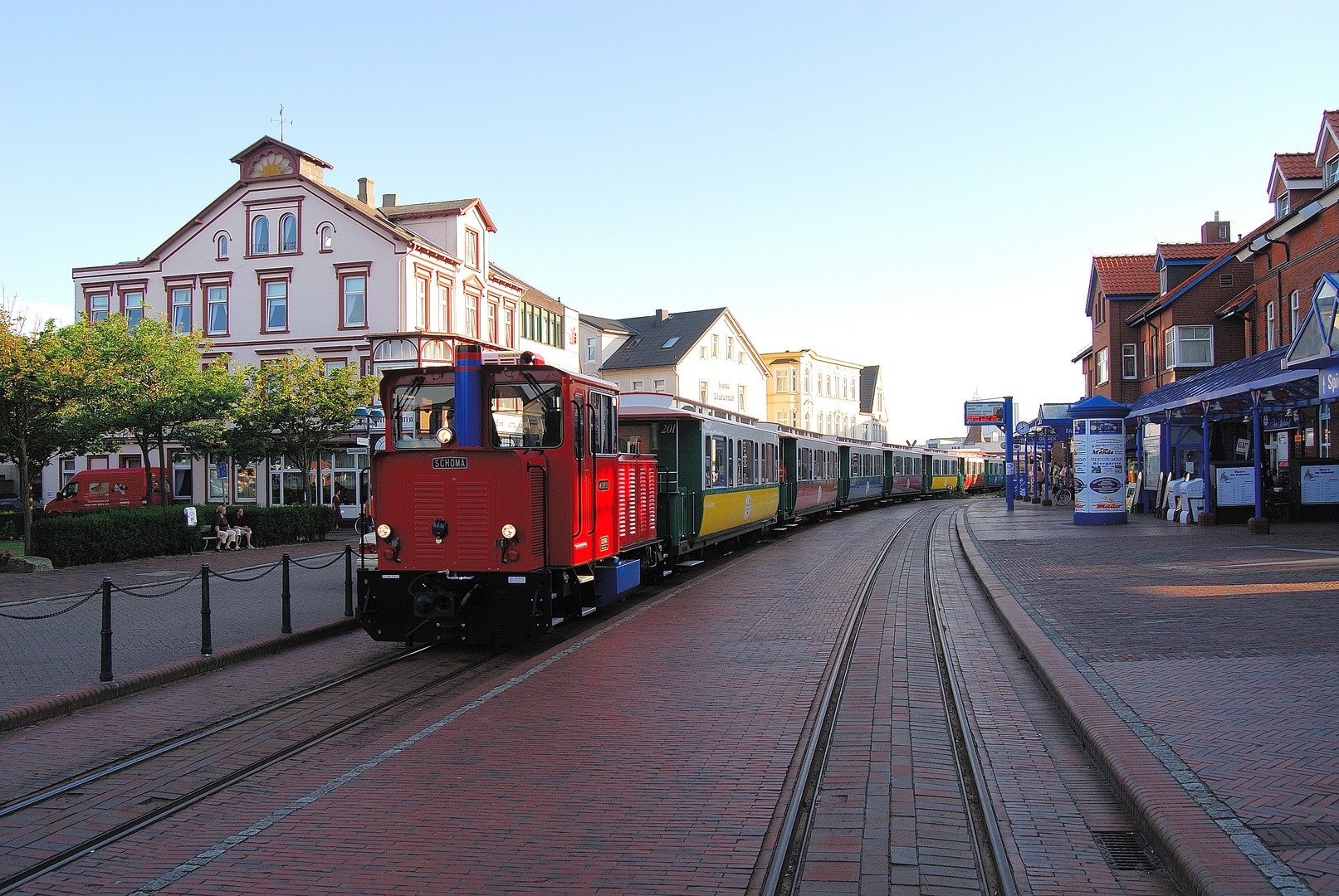 Borkumer Bahnhof und Inselbahn