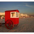 Borkumer Skyline mit Strandwagen