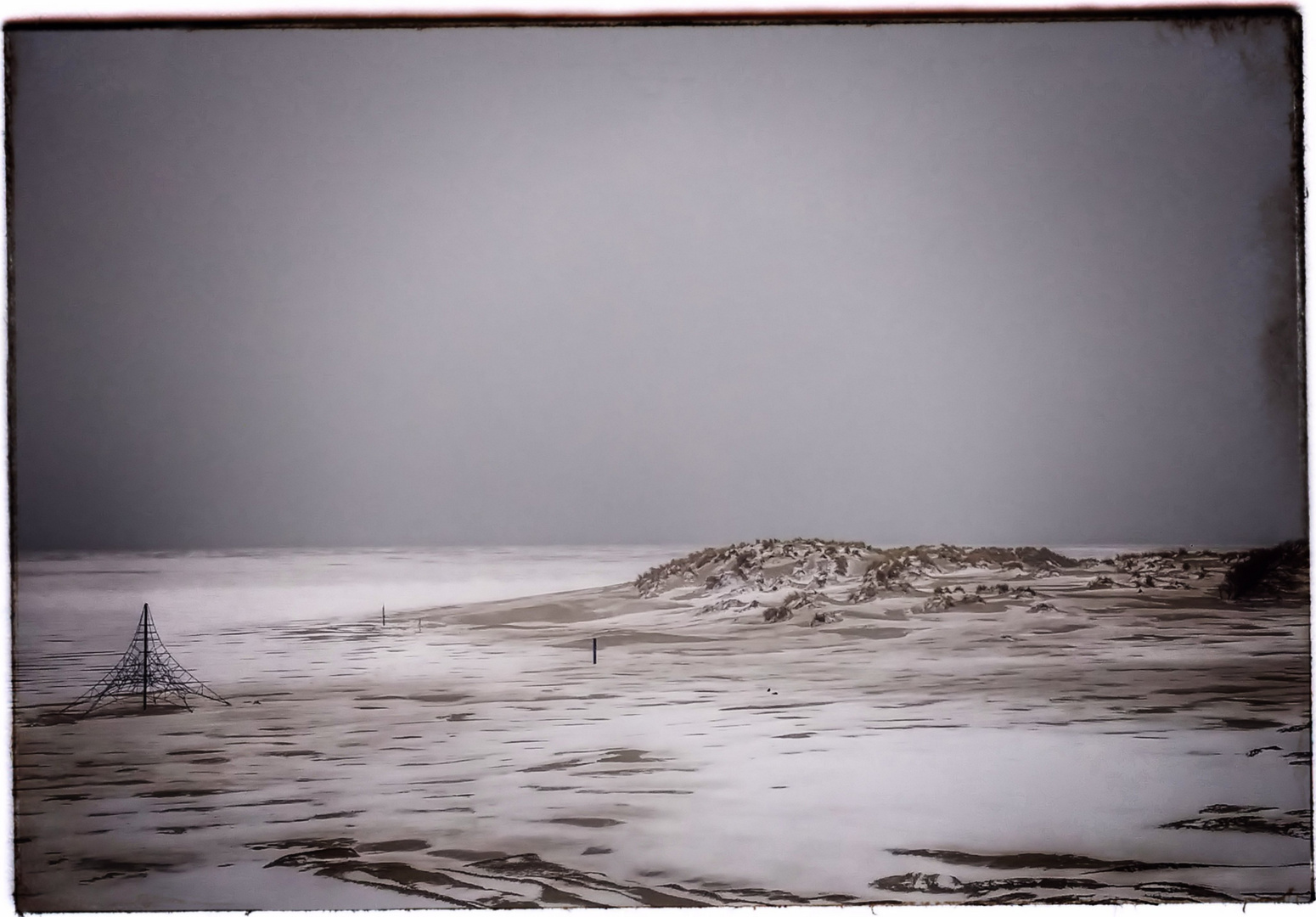 Borkumer Strand mitte Dezember