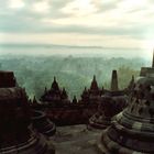 Borobudur am Anfang eines Tages