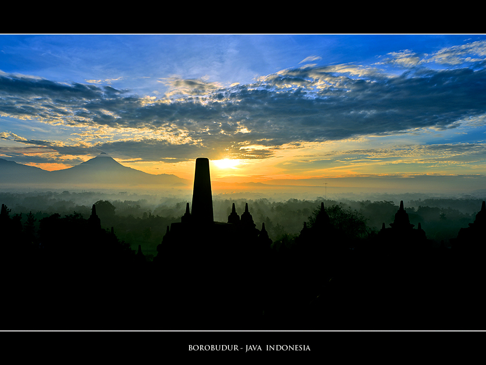 Borobudur at sunrise