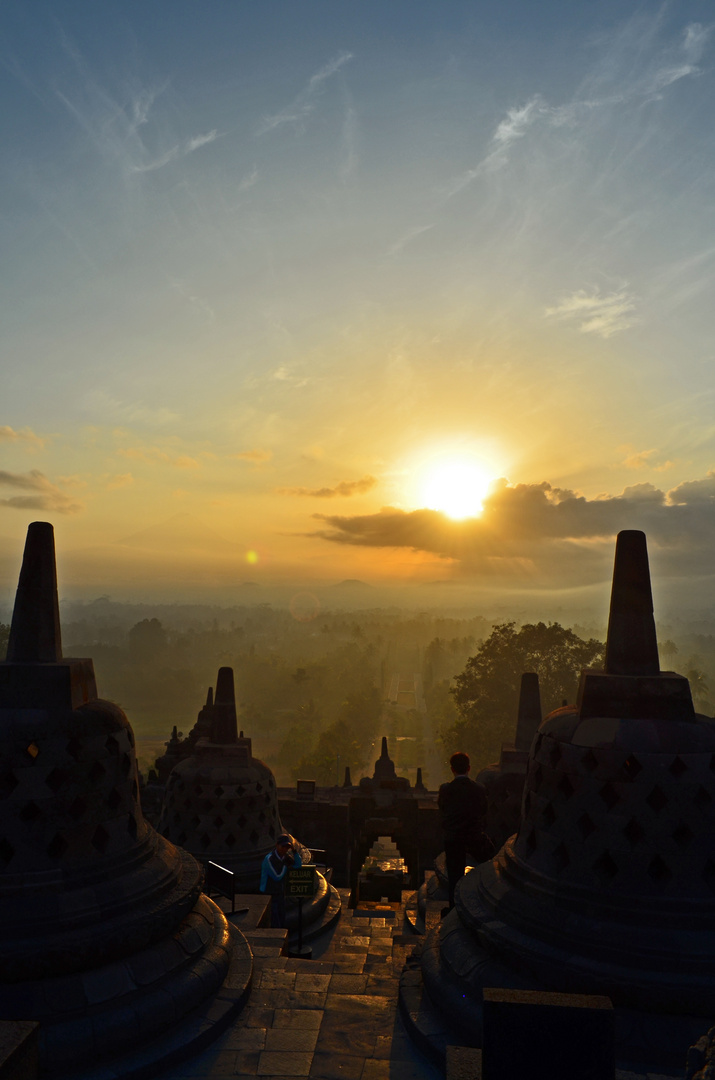 Borobudur sunset