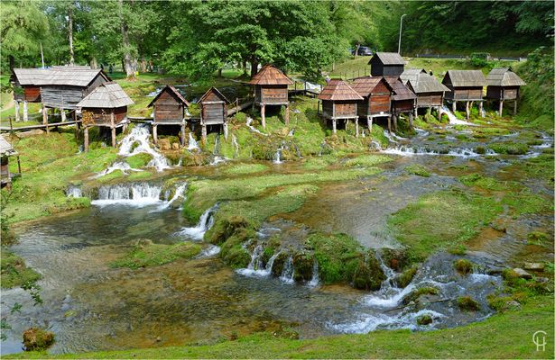 Bosnien Rundreise 2024 - Die Mlincici Wassermühlen bei Jajce
