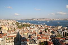 "Bosporus und im Hintergrund die Europa-Brücke"