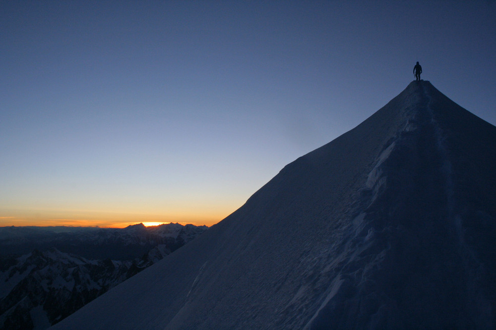 Bossesgrat - Gipfelgrat des Mont Blanc