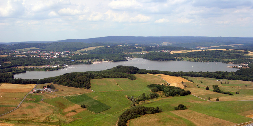 Bostalsee von oben...