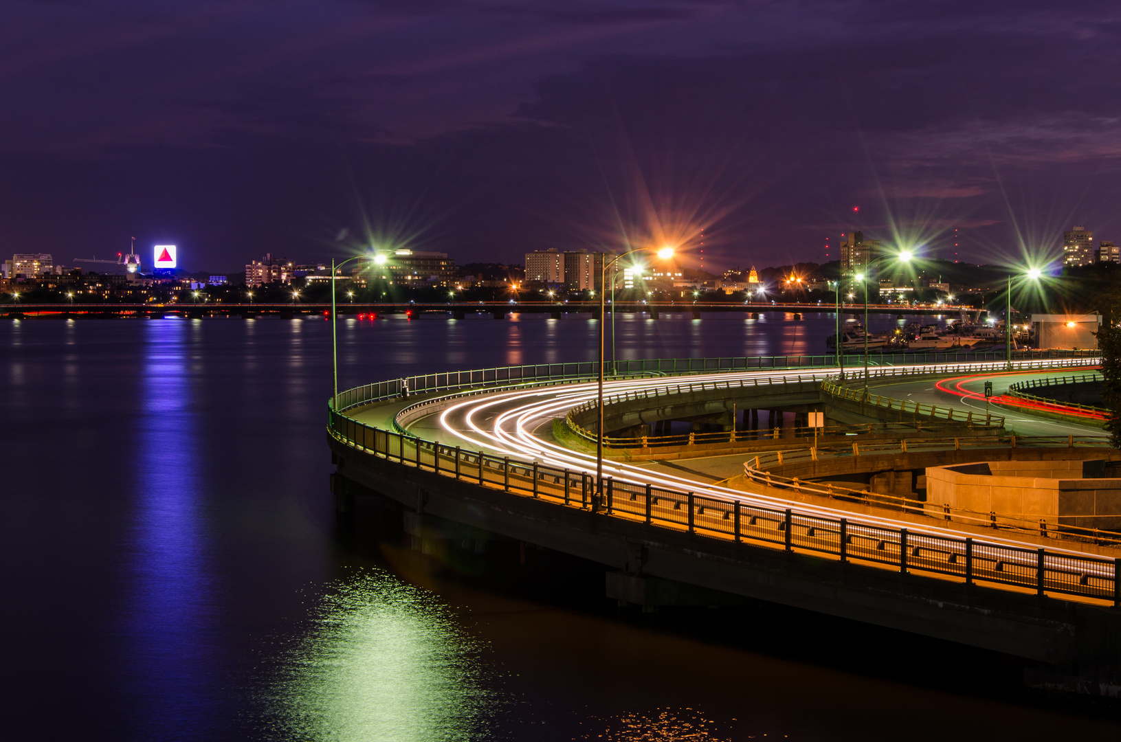 Boston at night