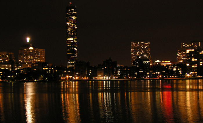 Boston by night