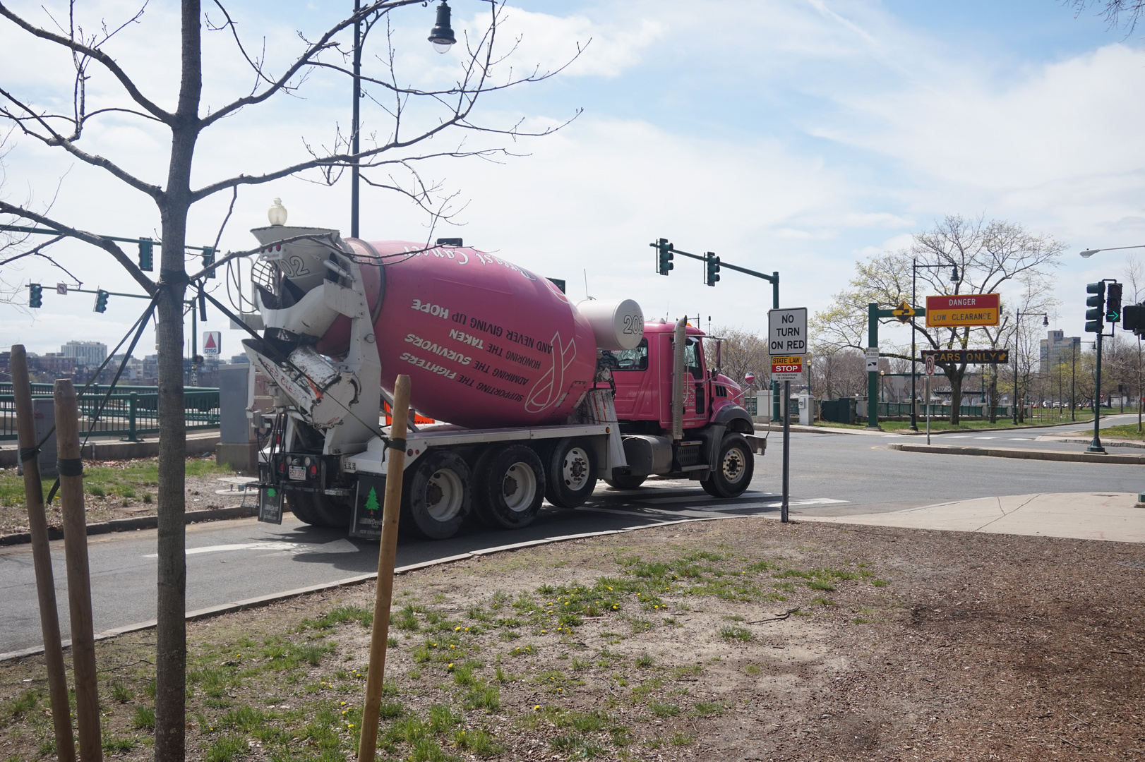 Boston's Betonmischer sind pink!