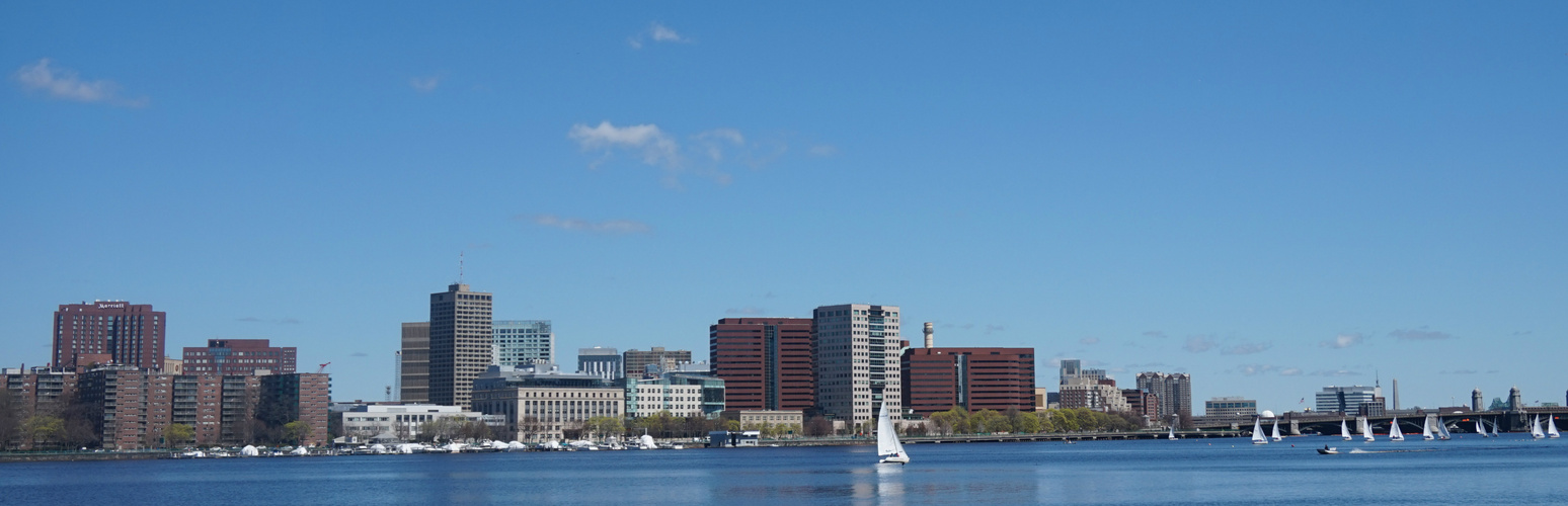 Boston's Charles River mit Skylines