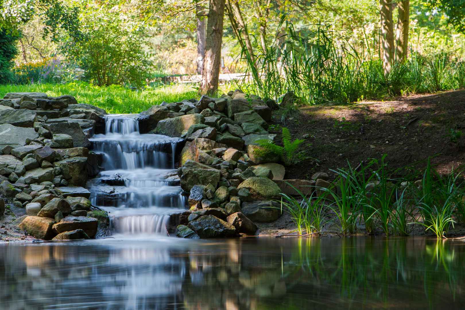 Botanische Garten Bochum Wasserfall Foto & Bild