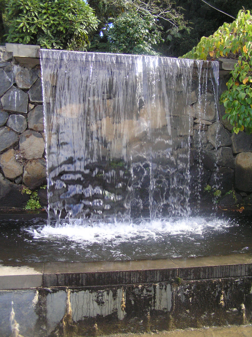 Botanischer Garten- Platschender Wasserfall MK280416