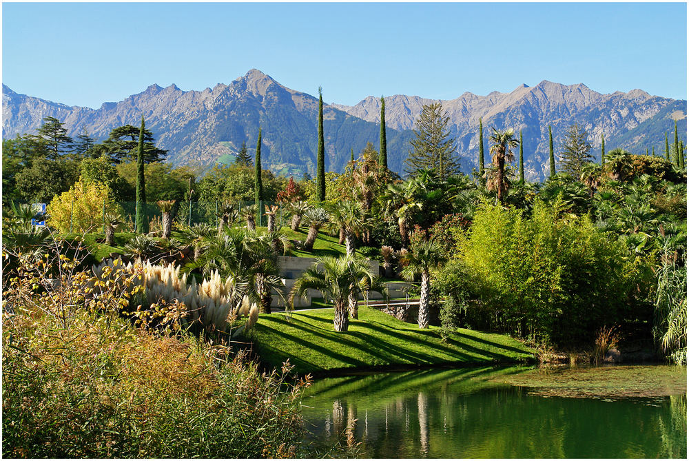 Botanischer Garten Trauttmansdorff Meran Foto Bild