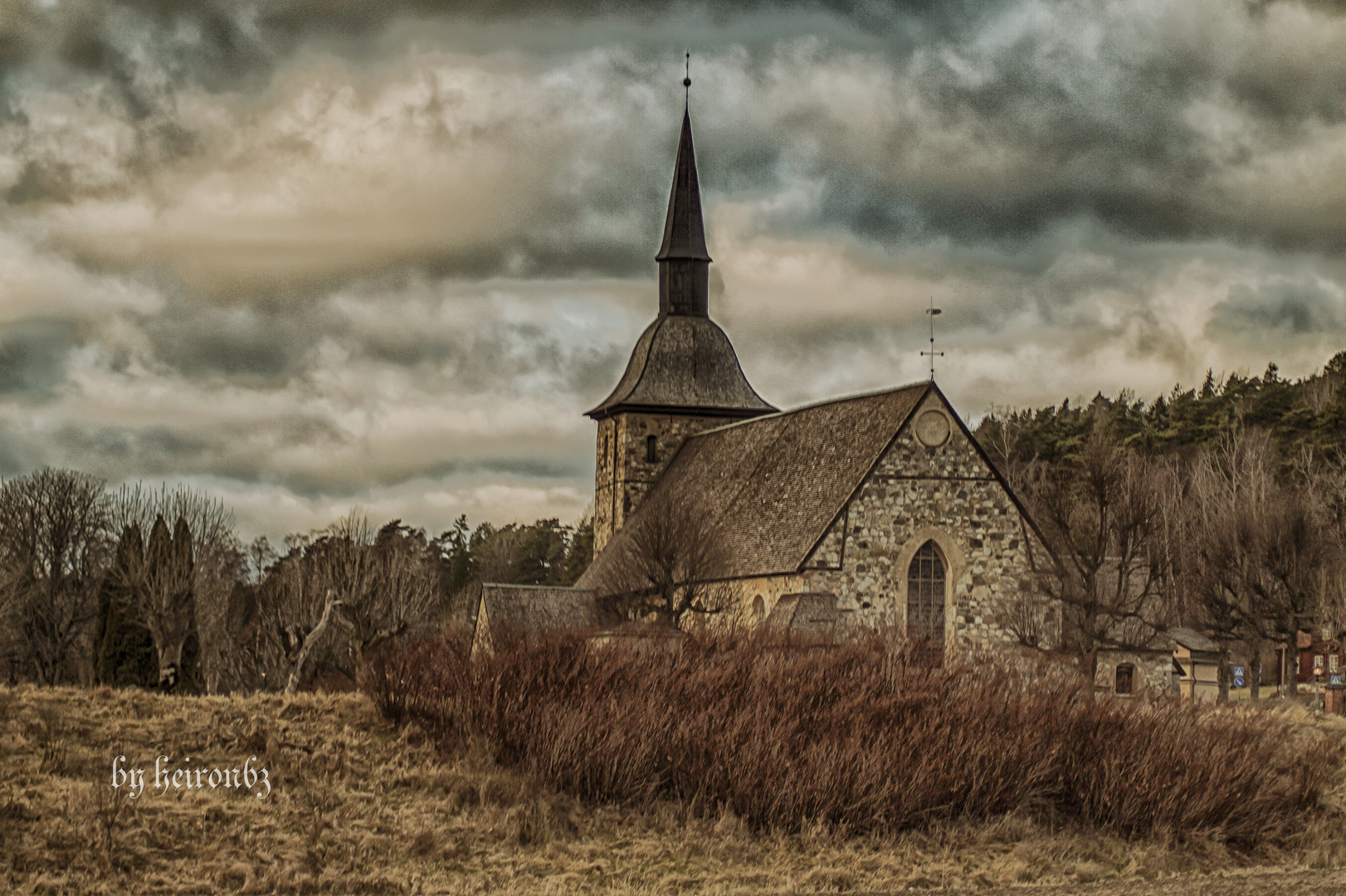 Botkyrka-Kirche in HDR