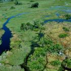 Botswana: Das Okavango Delta aus der Luft gesehen