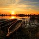 Botswana: Sunset Okavango Delta 1