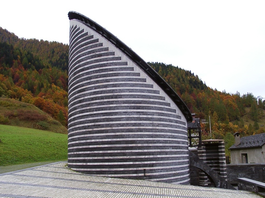 Botta Kapelle in Fusio, Ticino, Schweiz