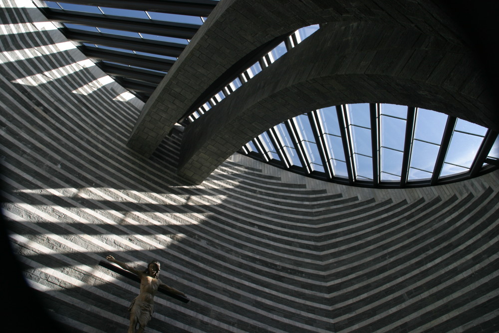 Botta-Kirche in Mogno, Vallemaggio, Tessin