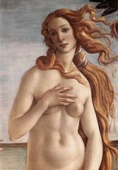 Botticelli, Geburt der Venus, Detail